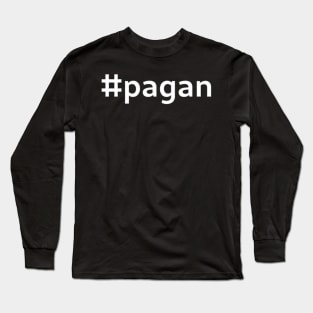 #pagan - white text Long Sleeve T-Shirt